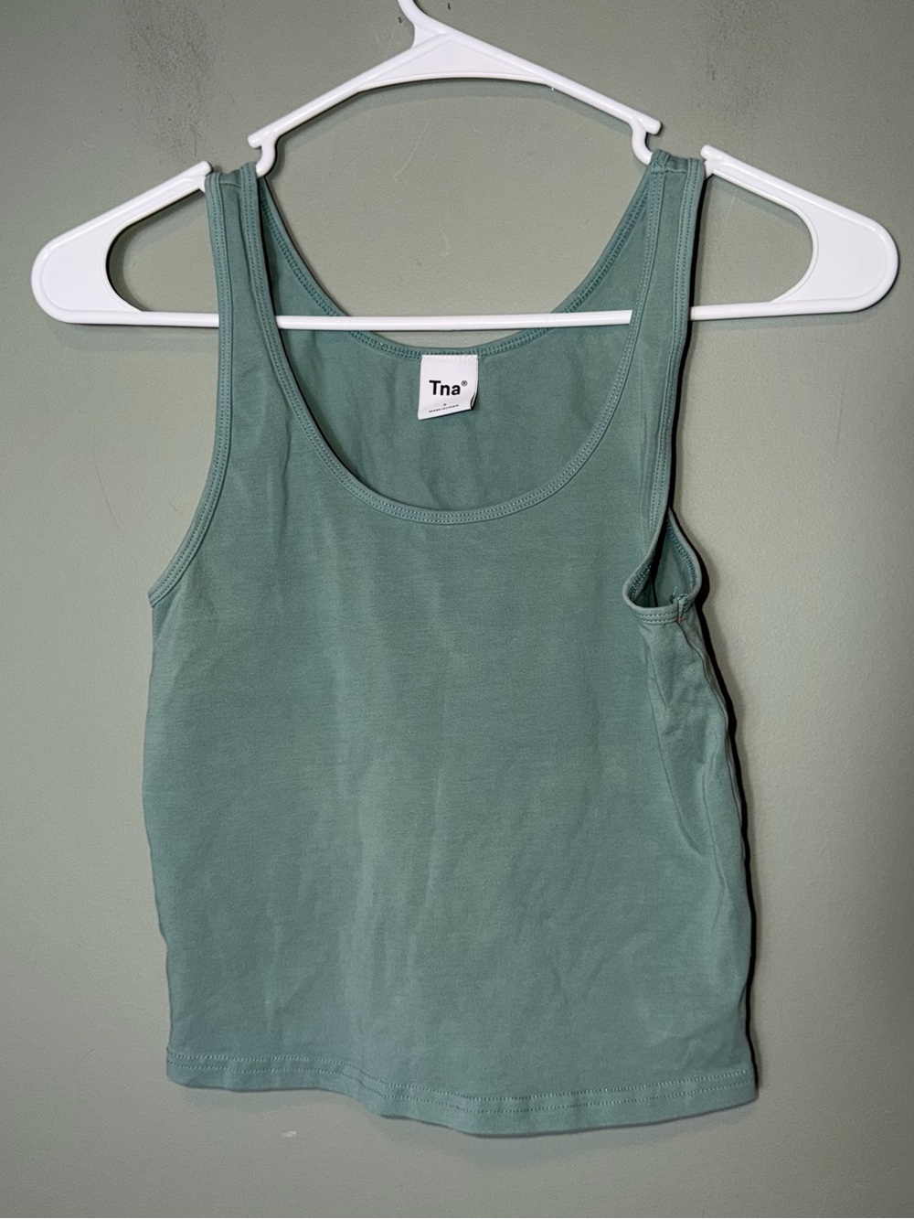 Tna Women's Sage Green Tank Top Small